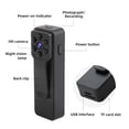 thumbnail image 4 of Cámara corporal 1080P que carga cámara desgastada Grabación rápida portátil desgastada para el exterior del hogar Grabador de seguridad Guardias Soledad Mini cámara corporal, 4 of 8
