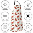 thumbnail image 6 of Bingfone Hand Drawn Watermelon Apron Gifts For Men, Women Professional Grade Chef Apron for Kitchen,BBQ & Grill, 6 of 8