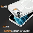 thumbnail image 5 of Dteck for iPhone 16E Case, Compatible with MagSafe, Anti-Yellowing Military-Grade Protection Shockproof Slim Magnetic Phone Sleeve for iPhone 16e 6.1" 2025,Clear, 5 of 7