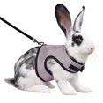 thumbnail image 1 of Harnais pour Lapin Outil de Traction Réglable Comcompatible Harnais en Maille Douce pour Furet Rats Hamster Ensemble Gilet Laisse Fournitures pour Animaux, 1 of 5