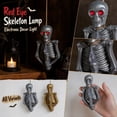 thumbnail image 2 of 2026 New Halloween Decor Jack-O-Lantern Light Up, Tabletop Glowing Red Eye Bony Head Light Decor, Indoor Halloween Home Fall Ornaments for Porch and Indoor Home Office Desk Decor, 2 of 7