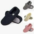 thumbnail image 3 of House Slippers for Woman Womens Fuzzy Memory Foam Loafer Slippers Lightweight Fleece Lining Indoor Shoes, 3 of 4