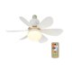 thumbnail image 4 of Ventilador de techo LED 2 en 1 PENGJJMXG Lámpara enfriadora 30 W con control remoto 3000k-6500, 4 of 5