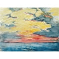 thumbnail image 2 of Pennell, Joseph 18x15 Black Ornate Wood Framed with Double Matting Museum Art Print Titled - Sunset, Acapulco, 2 of 4