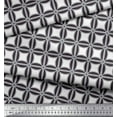 thumbnail image 2 of Soimoi Satin Silk Fabric Semi Circle & Square Geometric Print Fabric by the Yard 42 Inch Wide, 2 of 3
