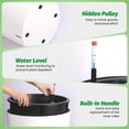 thumbnail image 6 of Tall Round Planter Set of 2, 19.5" Self Watering Pots for Indoor Plants, Large Flower Pot Outdoor with Built-in Drainage and a Water Level Monitor for Patio, Porch, Living Room, or Home Office, 6 of 9