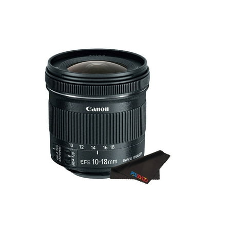Canon EF-S 10-18mm f/4.5-5.6 IS STM Lens + FREE Pixi Microfiber Cleaning