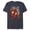 Navy Heather, variant on Marvel Deadpool Family Battle Charge Distressed Comic Art- Short Sleeve Blended T-Shirt for Adults - Customized-Yellow