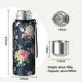 thumbnail image 7 of 20 Oz Pioneer Flower Coffee Tumbler Double Wall Insulated Stainless Steel Water Bottle | Metal Reusable Thermoses Flask with Cup Cap | Leak & Sweat Proof with Anti-Dust Lid, 7 of 7