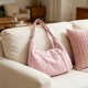 thumbnail image 5 of Bolso tote de pana para mujer, bolso bandolera de gran capacidad para ir al trabajo o a clase – Correa ajustable, bolso de mano versátil con forro para uso diario., 5 of 6