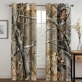 thumbnail image 2 of Camo Tree Blackout Curtains for Home Decor,Realistic Forest Camouflage Grommet Thermal Insulated Drapes Darkening Window Curtain for Girls Boy Bedroom Living Room-52"W x 72"L (Pack of 2), 2 of 7