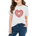 thumbnail image 5 of Piuwrlz Girl Graphic Shirts Tops Girls Short T-Shirts Sleeve Cotton Pullover White Size 5 Years, 5 of 10