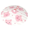 thumbnail image 2 of Kll 36" Christmas Tree Skirt Cartoon Pig Xmas Tree Skirts Mat For New Year Xmas Holiday Party Indoor Outdoor Home Decoration, 2 of 9