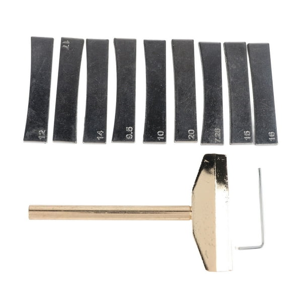 Juego de montaje de traste de guitarra ajuste preciso Piezas de instalación de traste de metal Fácil operación para reparación de instrumentos musicales ANGGREK Otros