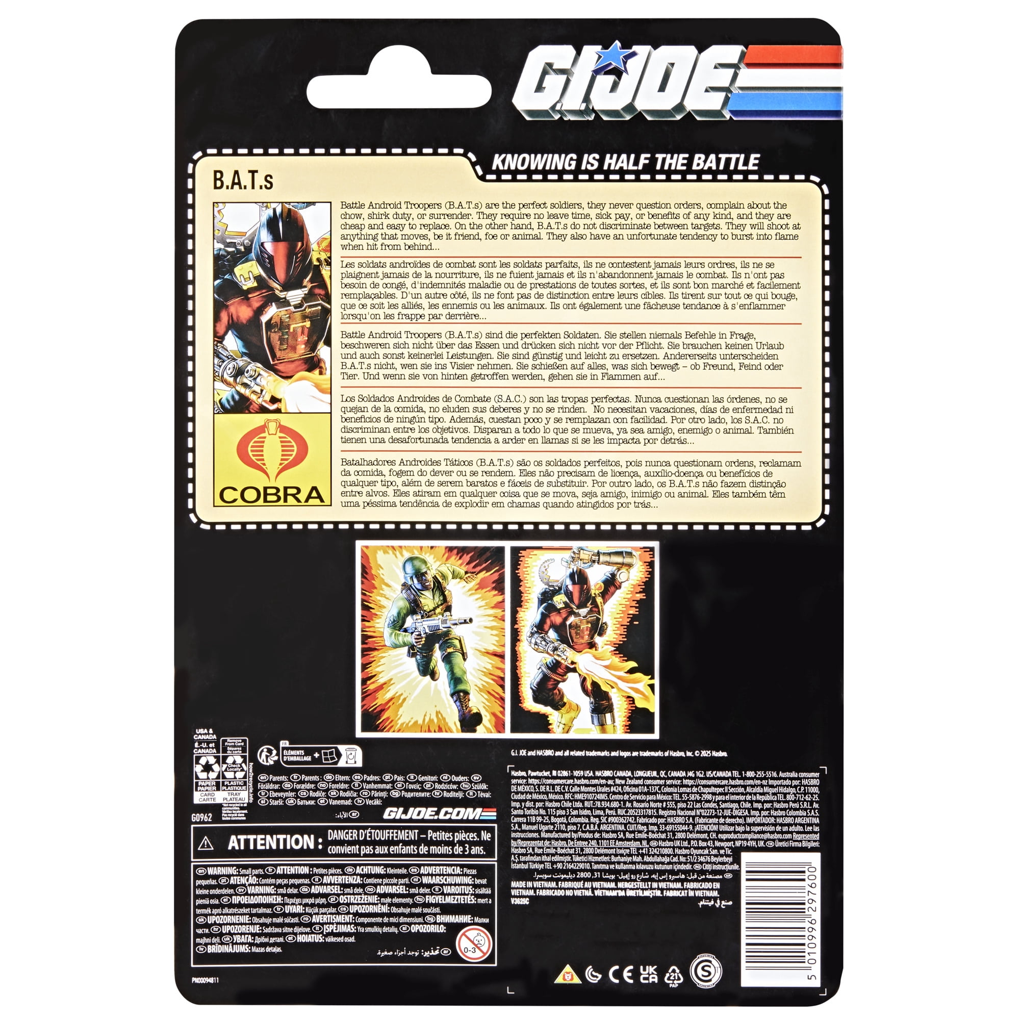 G.I. Joe Classified Series Retro Cardback, B.A.T. (Battle Android