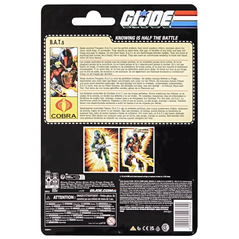 G.I. Joe, Action Figure, B.A.T. (Battle Android Trooper), 6‚Äù