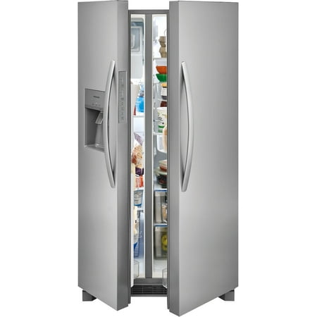 Frigidaire - 25.6 Cu. Ft. Side-by-Side Refrigerator - Stainless steel