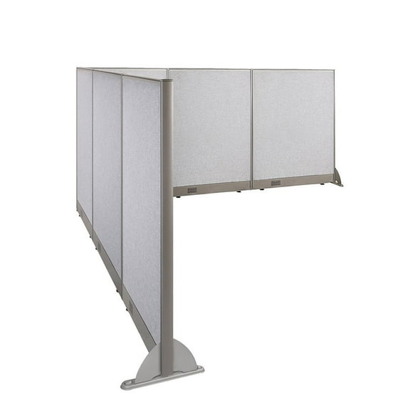 GOF L-shaped Freestanding Partition 102”D x 108”W x 48”H, Office Room Divider, Privacy Screen, Workstation Cubicle