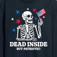 thumbnail image 3 of Instant Message - Dead Inside Patriotic - Men's Long Sleeve T-Shirt, 3 of 6