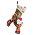 thumbnail image 3 of Moyic Gift Bag Xmas Stocking Christmas Sock Santa Claus Accessories Hanging Looking Festival Cute Long-lasting Pendent Exquisite Kits de decoración para fiestas ancianos montando ciervos, 3 of 6