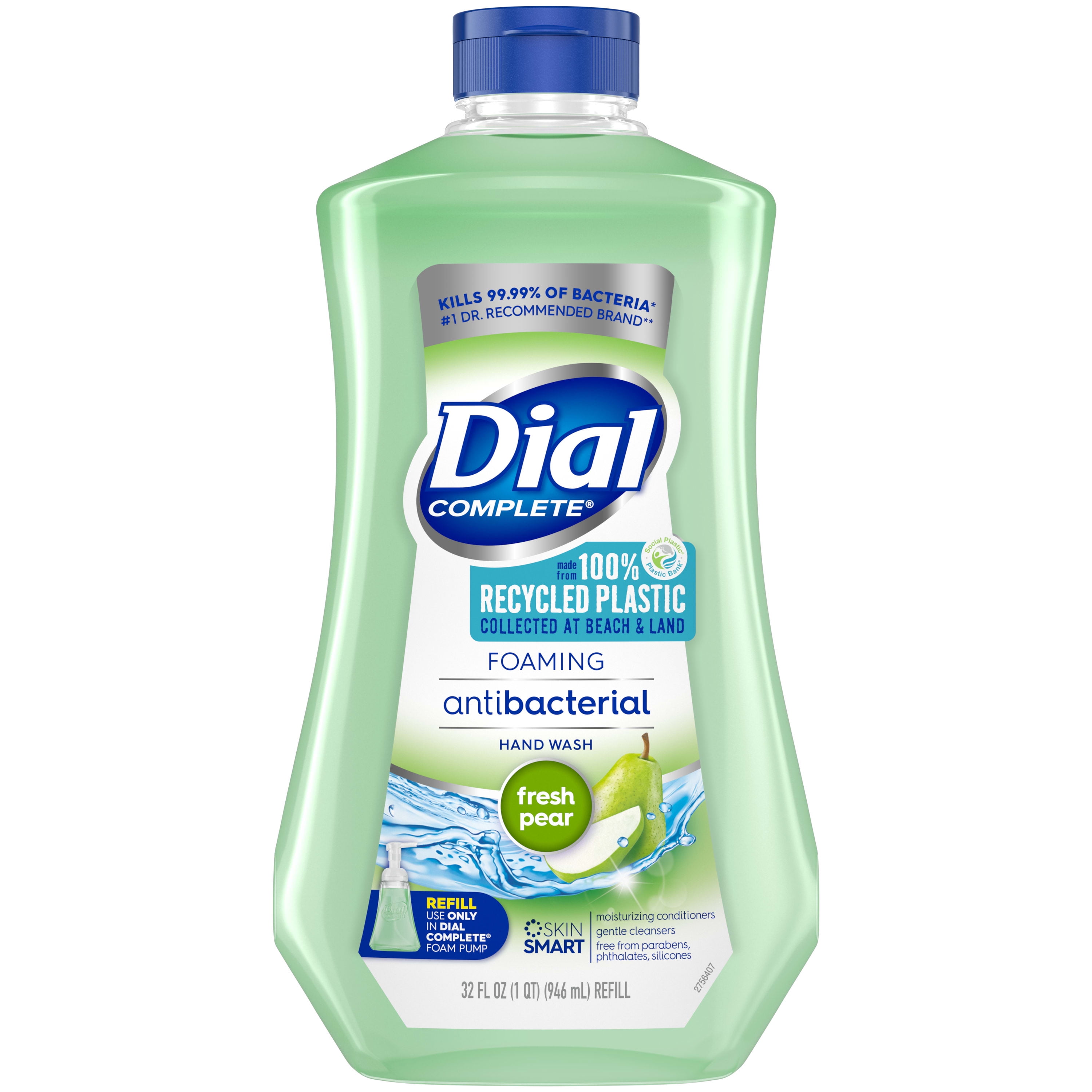 Dial Complete Antibacterial Foaming Hand Soap Refill Fresh Pear 32 fl oz