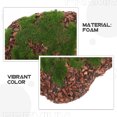 thumbnail image 3 of Zehuanyu  6 Pcs Decorative Faux Stone Fairy Garden Moss Doll House Artificial, 3 of 8