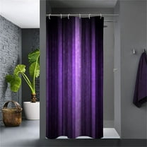 Fabric Shower Curtain Polyester-Cotton Blend, Shower Curtain Shower Curtain *1 (Multi-color-H)