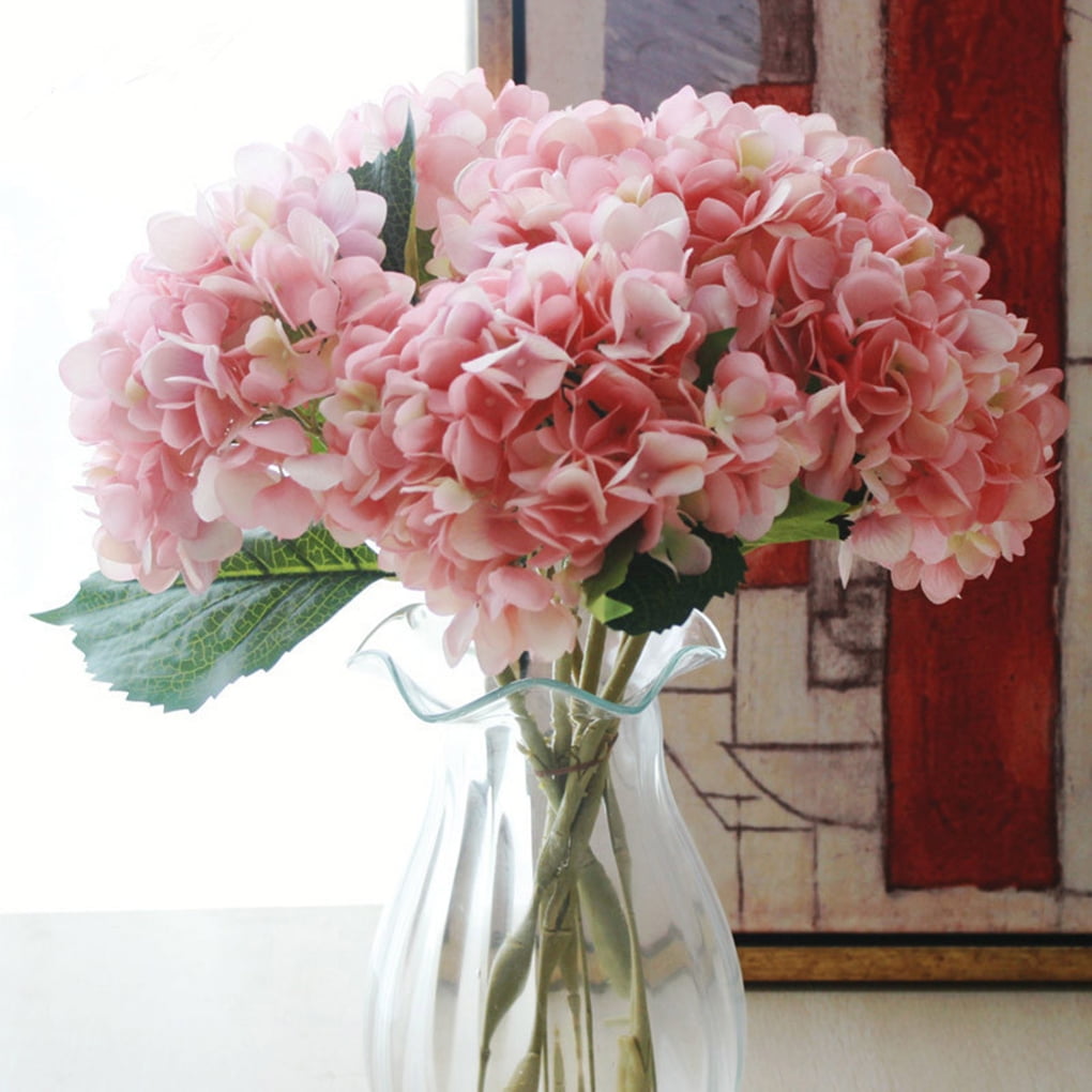 Holiday Clearance Silk Artificial Hydrangea Flower Bouquet Arrangement