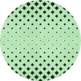 thumbnail image 1 of Ahgly Tapis Rond Lavable en Machine Intérieur Transitionnel Vert Menthe, 7 Pieds Rond, 1 of 7