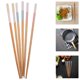 thumbnail image 5 of GOOHOCHY Juego de 3 pares de palillos japoneses decorativos de madera, reutilizables, con puntas puntiagudas, de madera natural, antideslizantes, para cocinar, comer y disfrutar en familia., 5 of 8