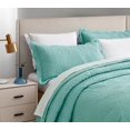 thumbnail image 3 of Tritard 3-Piece Oversized King Bedspread 128x120 Extra Wide Coverlet Set, Sky Blue Quilt, 3 of 7