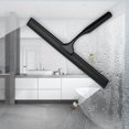 thumbnail image 4 of High Quality 10 Inch Shower Squeegee Stainless Steel Window Bath Squeegee Window Cleaner Wiper Mirror Car Glass Hook black, 4 of 5