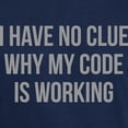 thumbnail image 3 of CafePress - I Have No Clue Why My Code Is Working Dark T Shirt - Men's Classic Graphic Cotton T-Shirt, 3 of 4