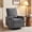 Dark Gray, variant on Manual Reclining Chair Lovely Swivel Glider Rocker Chair for Living Room Bedroom Studio, Manual Recliner Armchair 360° Swivel Boucle Upholstered Nursery Armchair