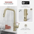 thumbnail image 3 of Stylish Single Handle Brushed Gold Pull Down Touchless Kitchen Faucet K-150GM, 3 of 14