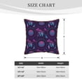 thumbnail image 4 of Fotbe Purple Dreamcatcher1 Pattern Velvet Decorative Throw Pillow Covers with Elegant Piping, Soft Plush Cushion Cover for Sofa, Bed, Car, Office-16"x16", 4 of 8