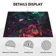 thumbnail image 3 of Lsque Red And Green Carnation Pattern Drying Mat for Kitchen Counter, 18x24 Inch Ultra Absorbent Home Dish Drainer Mats Plate Holder, 3 of 7