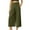 Army Green, variant on Women High Waist Casual Pants Solid Trendy Elastic Soft Flowy Comfy Trousers Regular Size Wide Leg Long Palazzo Pants Black XXL