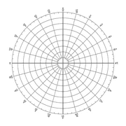 Geyer Instructional Static Cling Graph Paper, 24" x 24", Graph Paper, Polar, 1 Sheet