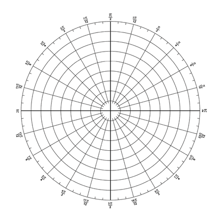 Geyer Instructional Static Cling Graph Paper, 24" x 24", Graph Paper, Polar, 1 Sheet