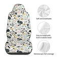 thumbnail image 5 of Honeii Puppy Print Car Seat Covers 2 Pieces, Full Set Universal Seat Covers for Cars, Waterproof Auto Seat Protectors, 5 of 7