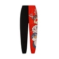 thumbnail image 3 of Yuemengxuan Women Casual Pants with Elastic Waist, Delicate Merry Christmas Letter, 3 of 9
