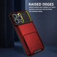 thumbnail image 7 of FIEWESEY for iPhone 14 Pro Phone Case,Wallet Card Holder ID Slot Flip Door Hidden Pocket Anti-Scratch Hybrid Bumper Protective Cover for iPhone 14 Pro-Red, 7 of 7