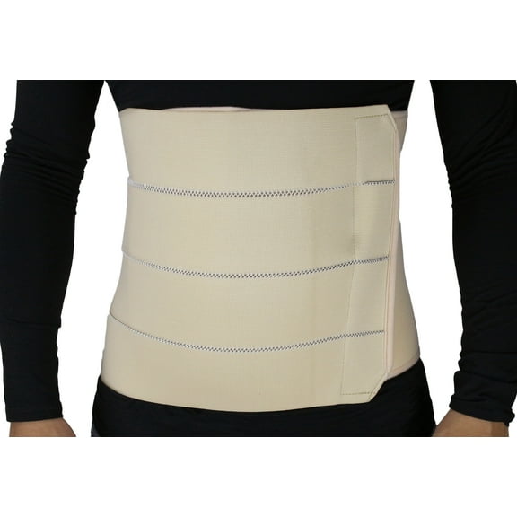 ObboMed MB-2322NS 4-Panel Elastic Postpartum Girdle/Postoperative Abdominal Binder Belt, Injuries Support, Post Pregnancy, Post-Surgical Belly Wrap Brace (S: 22 – 34 inches)
