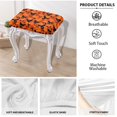 thumbnail image 5 of ZUXONGSY Spooky Black Cat Stool Covers Rectangle 2 Packs Covers for Upholstered Furniture Rectangle Chair with Elastic Bands Pumpkin Dust Covers Protector Happy Halloween Decor, 5 of 7