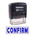 thumbnail image 2 of Printtoo Self Inking Rubber Stamp Office Stationary CONFIRM Custom Stamp-Blue, 2 of 2