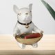 thumbnail image 4 of Estatuilla de perro creativa, bandeja de tocador, almacenamiento de artículos diversos, llavero de , exhibición de , decoración para sala blanco Macarena Bandeja organizadora de estatuas, 4 of 8
