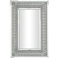 thumbnail image 6 of DecMode 48" x 32" Silver Wall Mirror with Crystal Details, 6 of 8