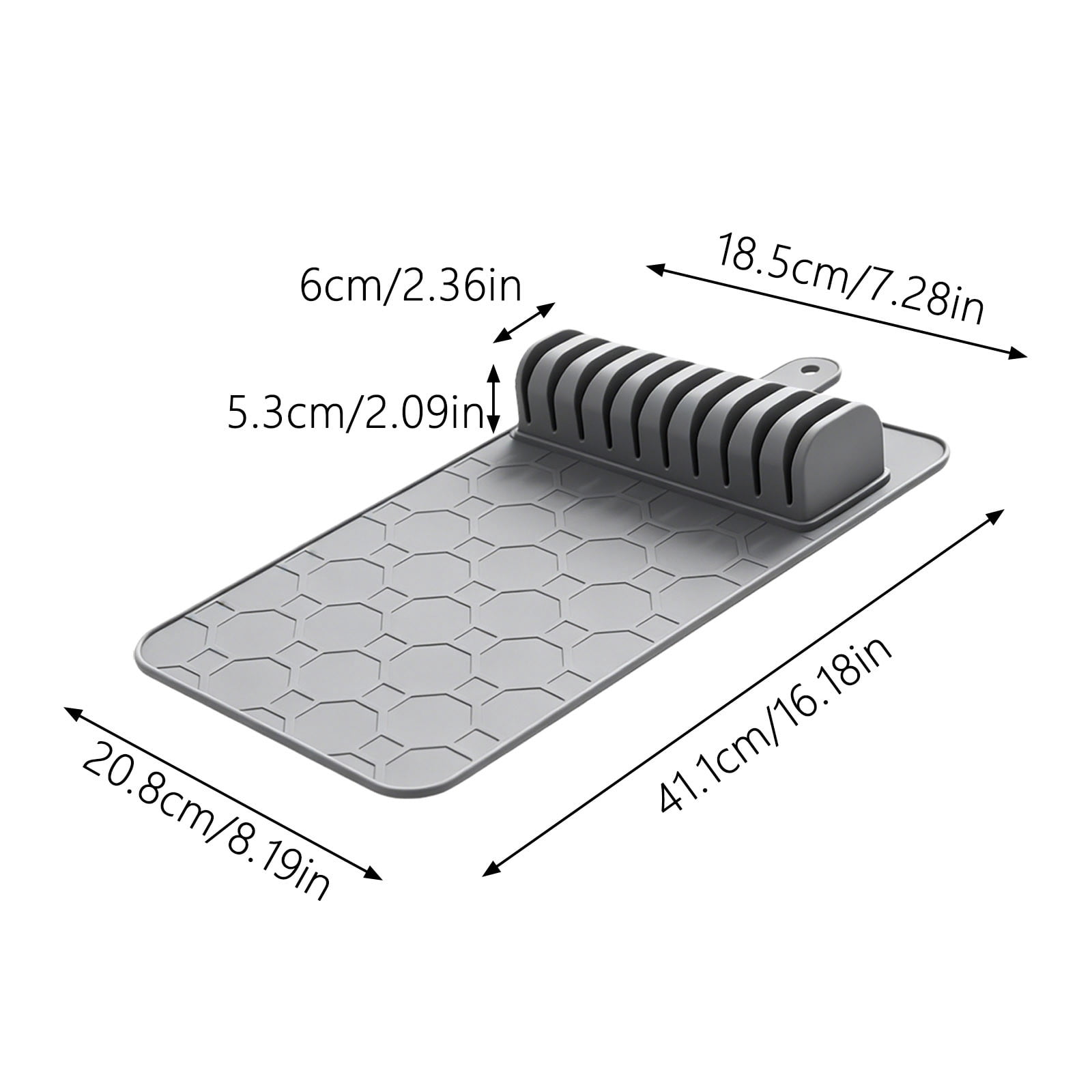 Drawer Organizer Silicone Storage Tray Holder Cutlery Tray Non Flexible Structure Suitable For Kitchen Organization Home Drawer Kitchen Pan Organizer Dish Dry Rack Utensil Holder for Dish Rack