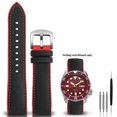 thumbnail image 3 of Correa de reloj de silicona y nailon para la serie Seiko PROSPEX, correa de lona de caucho resistente al agua para deportes al aire libre, 20 mm, 21 mm y 22 mm, 3 of 5